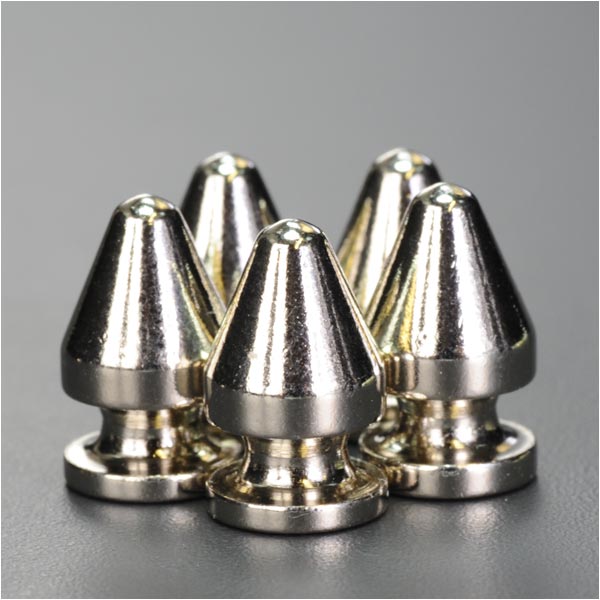 スタッズ ツリースパイク 13.5mm ニッケルメッキ | ベルト 革細工 レザークラフト材料 メンズベルト自作 ハンドメイド リベット スネールヘッド 金属鋲...