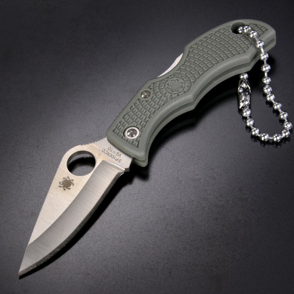 Spyderco レディバグ3 直刃ナイフ LFG3 フォリアージュグリーン スパイダルコ LADY...