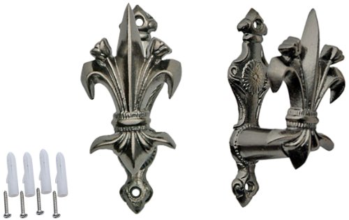 ディスプレイフック 百合紋章 ソードハンガー FLEUR フルールドリス | 西洋剣用 ソードホルダー 壁面ディスプレイ ディスプレイハンガー 中世ヨーロッパ風 ウォールディスプレイ ナイフ展示 ナイフディスプレイ 壁掛け