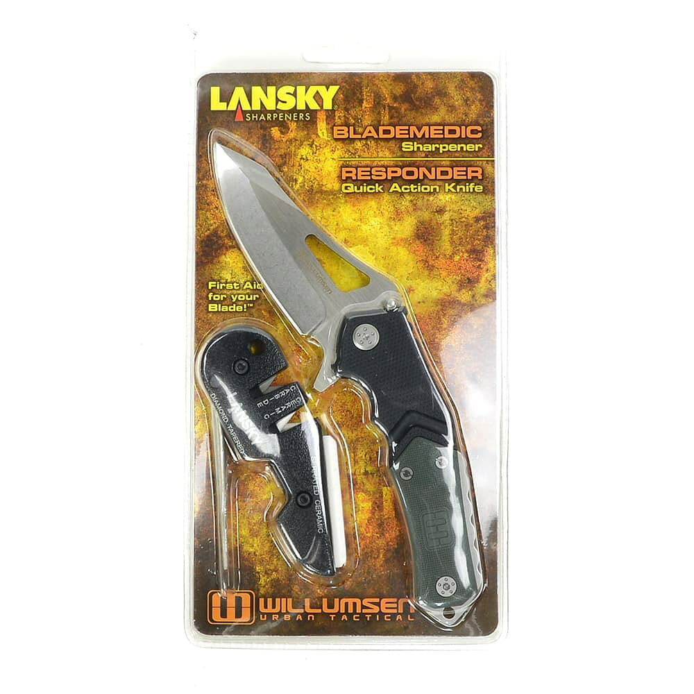 Lansky Sharpener ナイフシャープナーセット Responderナイフ Blademedicシャープナー UTR7 タッチアップ ポケットシャープナー コンパクトシャープナー シャープニングストーン ミニシャープナー 携帯砥石 ポケット砥石 ミニ砥石 小型砥石 コンパクト砥石 すぐ研げる砥石