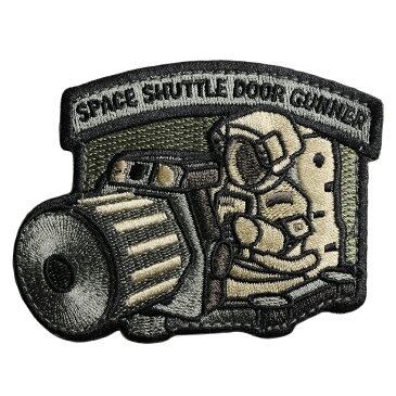 ミルスペックモンキー Space Shuttle Door Gunner パッチ ベルクロ [ ACU ] MSM スペースシャトル 宇宙飛行士 砲手 ミリタリーワッペン ミリタリーパッチ アップリケ