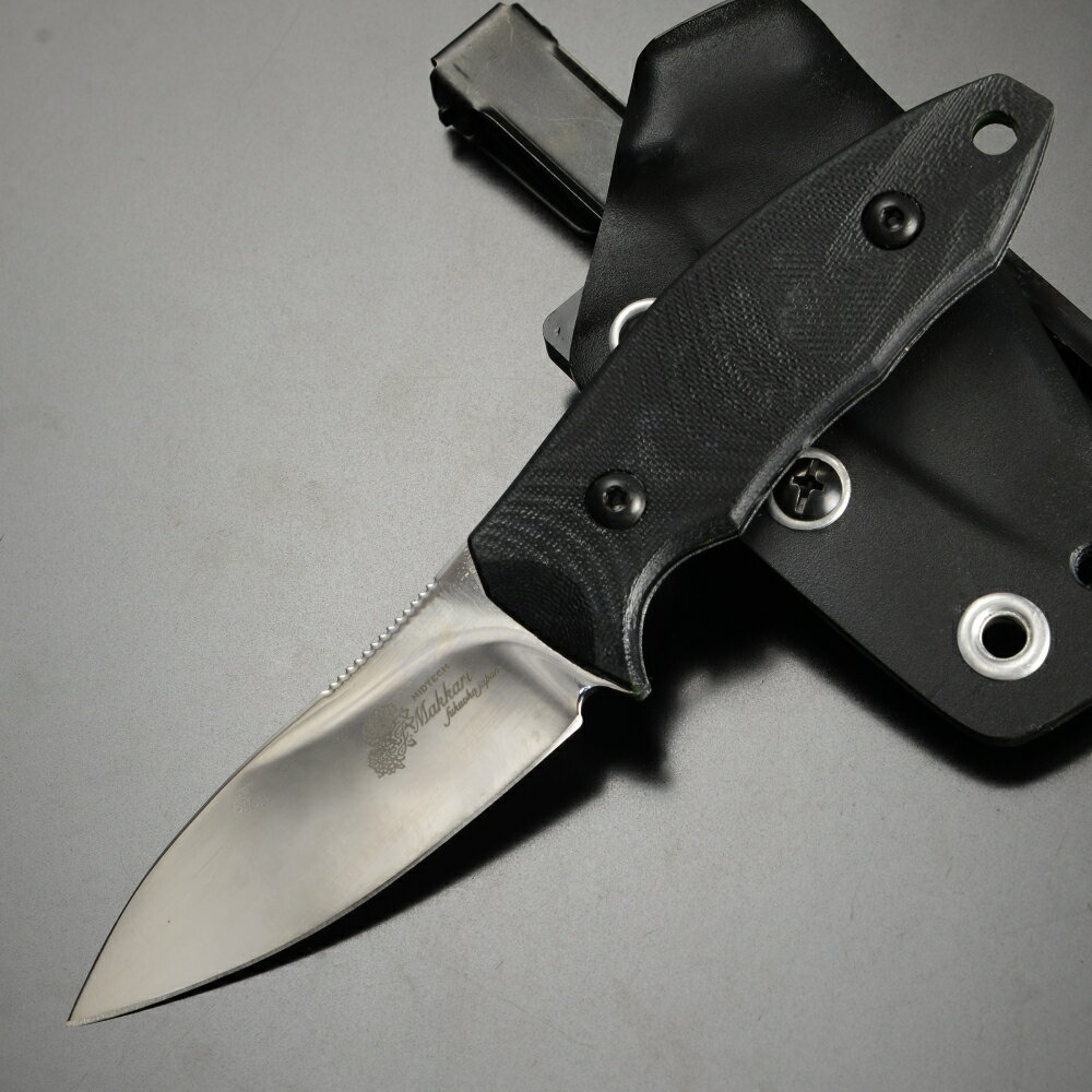 makkari knives アウトドアナイフ 小型 セミスキナー2022 間狩純平作 シース付属 [ 黒 ] マッカリーナイフ ガットフック スキニングナイフ 刃物 キャンプナイフ 渓流ナイフ 登山 魚釣り フィッシングナイフ ハンティングナイフ 狩猟 サバイバルナイフ シースナイフ