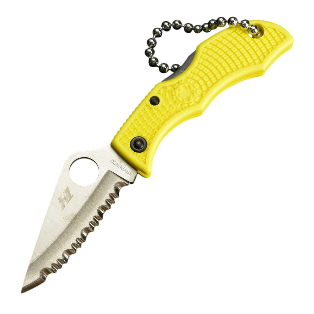 SPYDERCO 折りたたみナイフ LYLS3 てんとう虫 ソルト 波刃 スパイダルコ H1防錆鋼 折り畳みナイフ フォルダー フォールディングナイフ フルセレーション レディバグ3 折り畳み式ナイフ 折りたたみ式ナイフ通販格安セール情報 楽天 通販