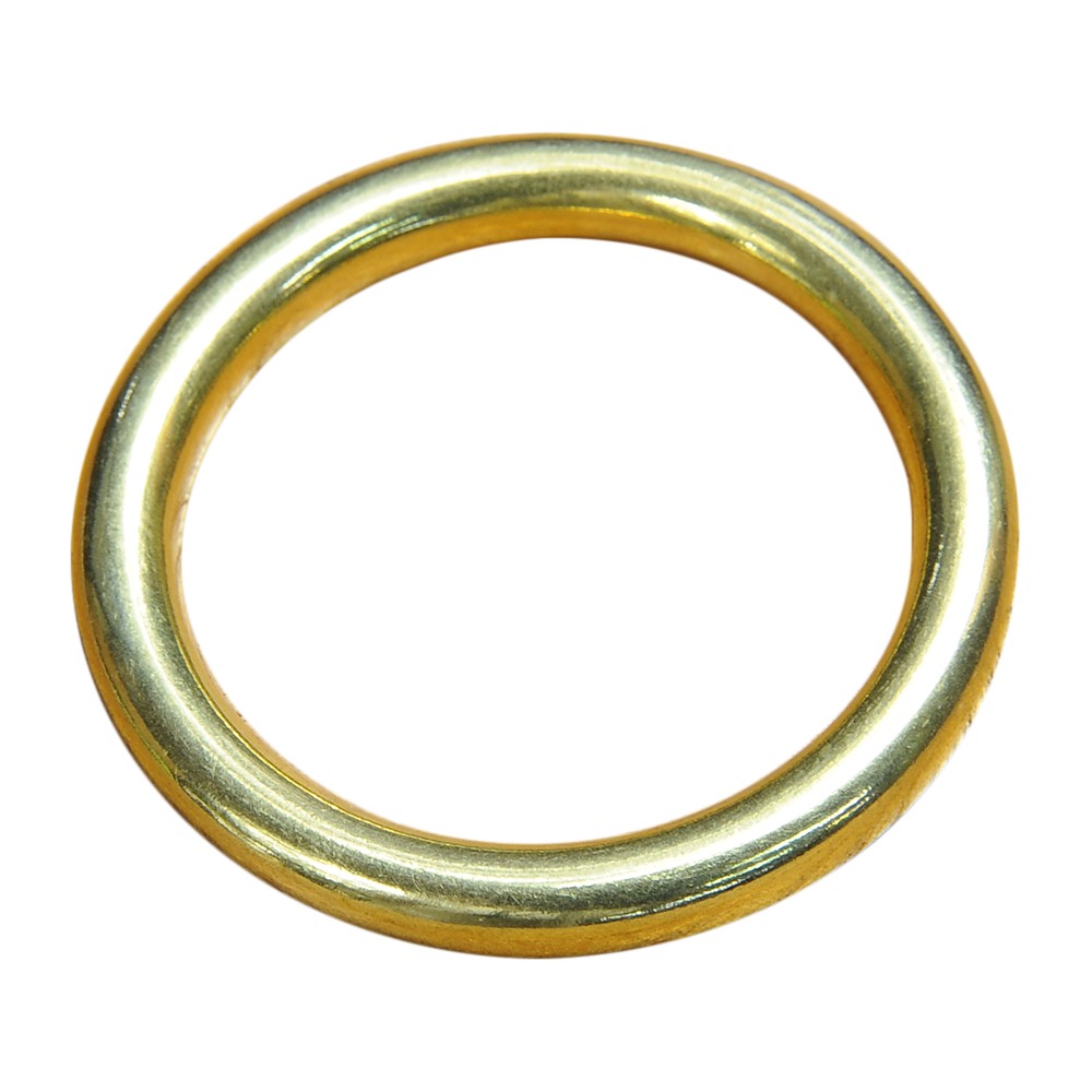 丸カン クラフトパーツ 真鍮 切れ目なし 大サイズ [ 50mm ] 連続丸カン リング レザークラフト 資材 クラフト素材 メタルパーツ 丸環 まるかん マルカン レザークラフト資材 レザークラフト材料 ラウンドカン Oリング オーリング O環 Oカン 円形 O型 カン 輪 つなぎ