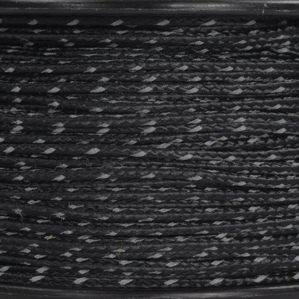 ATWOOD ROPE 反射材付 マイクロコード 1.18mm ブラック アトウッドロープ 125フィ...