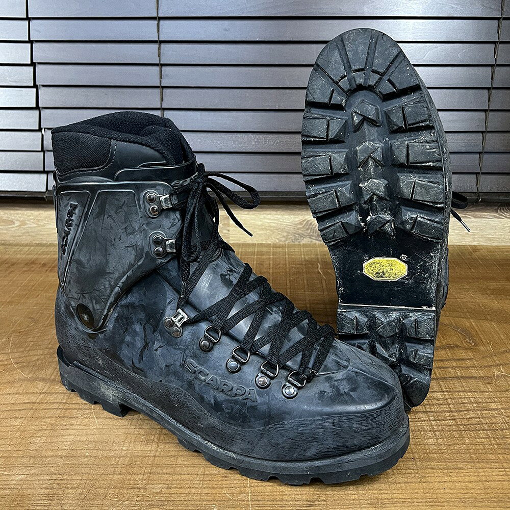 ミリタリーショップ レプマートのフランス軍放出品 マウンテンブーツ SCARPA 合皮 2層構造 [ 42 / 難あり ] ミリタリーブーツ コンバットブーツ 戦闘靴 戦闘ブーツ サバゲーブーツ アーミーブーツ ジャングルブーツ デザートブーツ アーミーコンバットブーツ 野戦用ブーツ 野戦ブーツ 野戦用靴｜アングル2