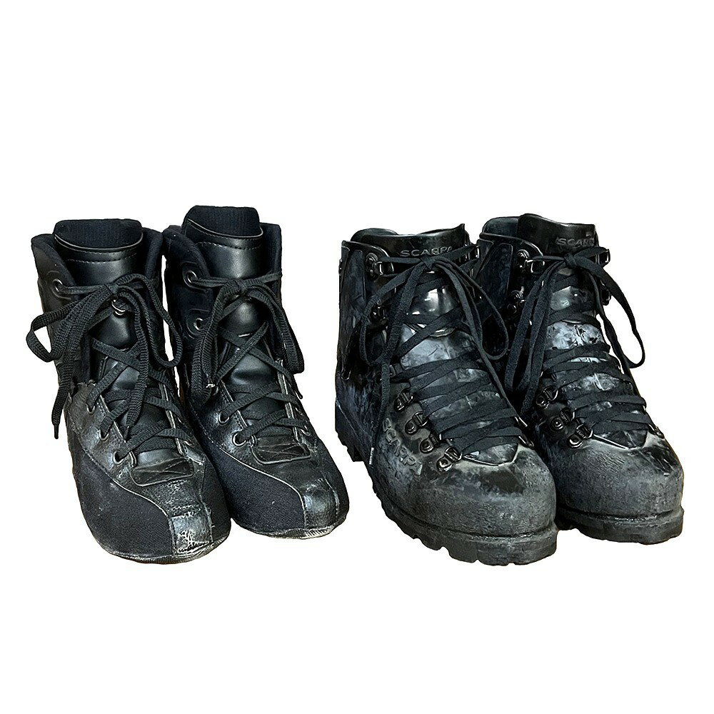 フランス軍放出品 マウンテンブーツ SCARPA 合皮 2層構造 [ 42 / 難あり ] ミリタリーブーツ コンバットブーツ 戦闘靴 戦闘ブーツ サバゲーブーツ アーミーブーツ ジャングルブーツ デザートブーツ アーミーコンバットブーツ 野戦用ブーツ 野戦ブーツ 野戦用靴