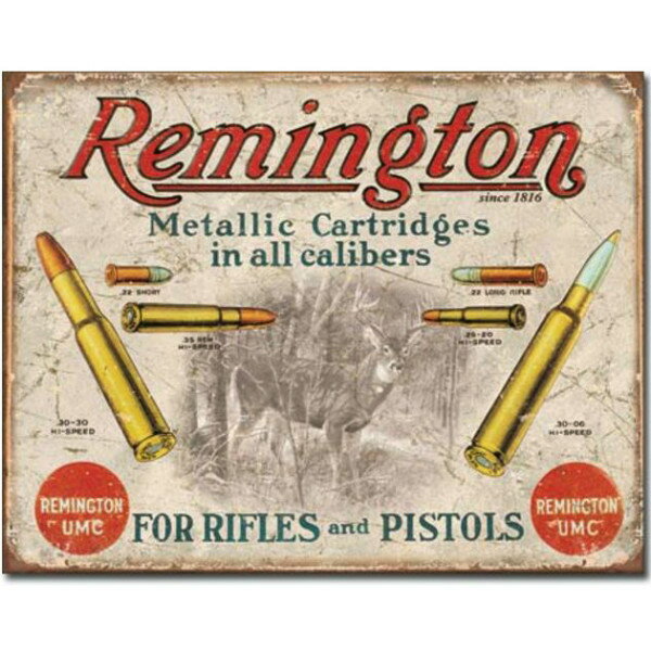 ブリキ看板 レミントン FOR RIFLES and PISTOLS 1788 | Remington ブリキカンバン ティンサイン サイン..