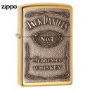 ZIPPO ジャックダニエル 254BJD-428 ハイポリッシュブラス ジャックダニエルズ 真鍮 | Daniels ジッポー オイルライター