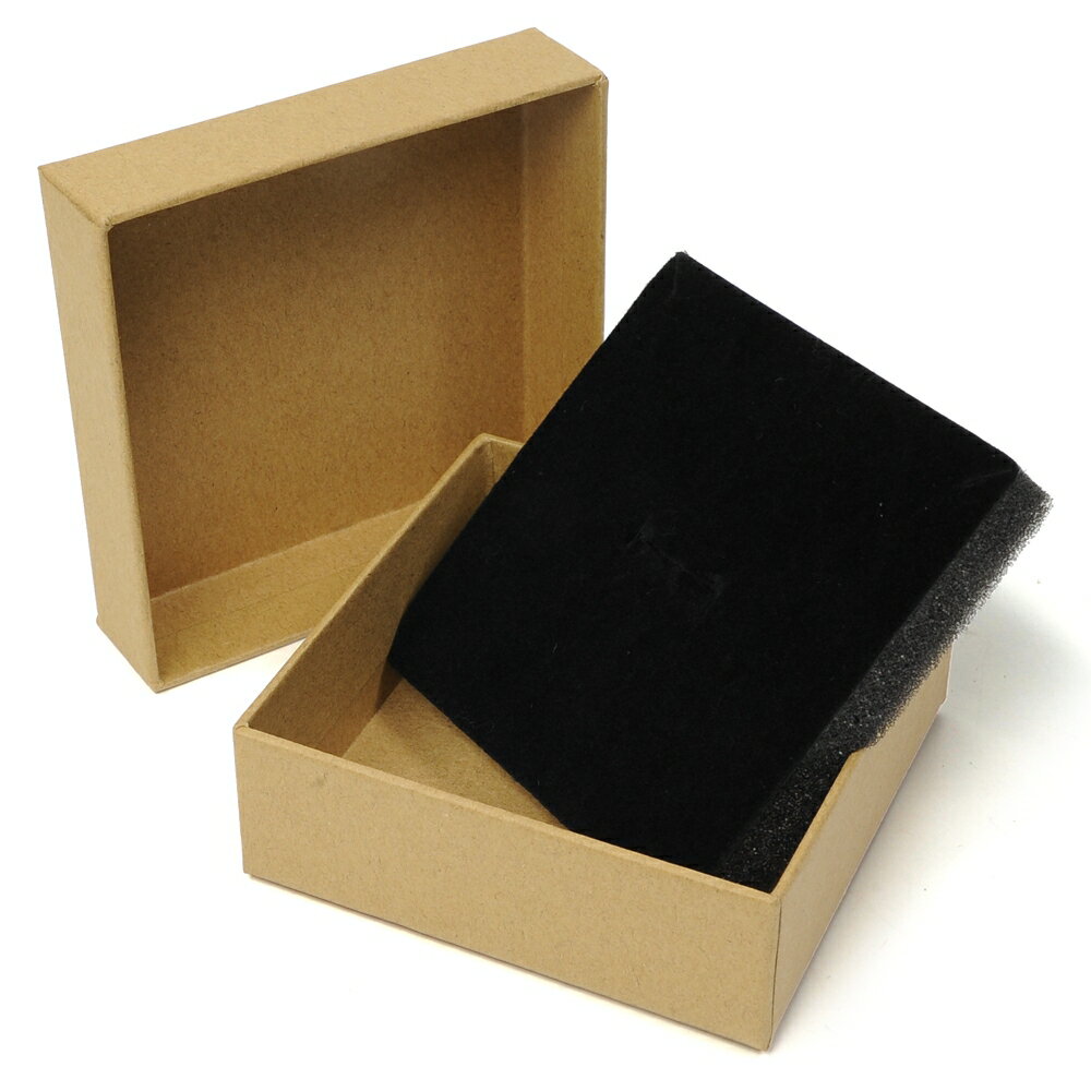 ギフトボックス 貼り箱 10×10×3.5cm アクセサリーケース [ ブラウン / 1個 ] プレ...