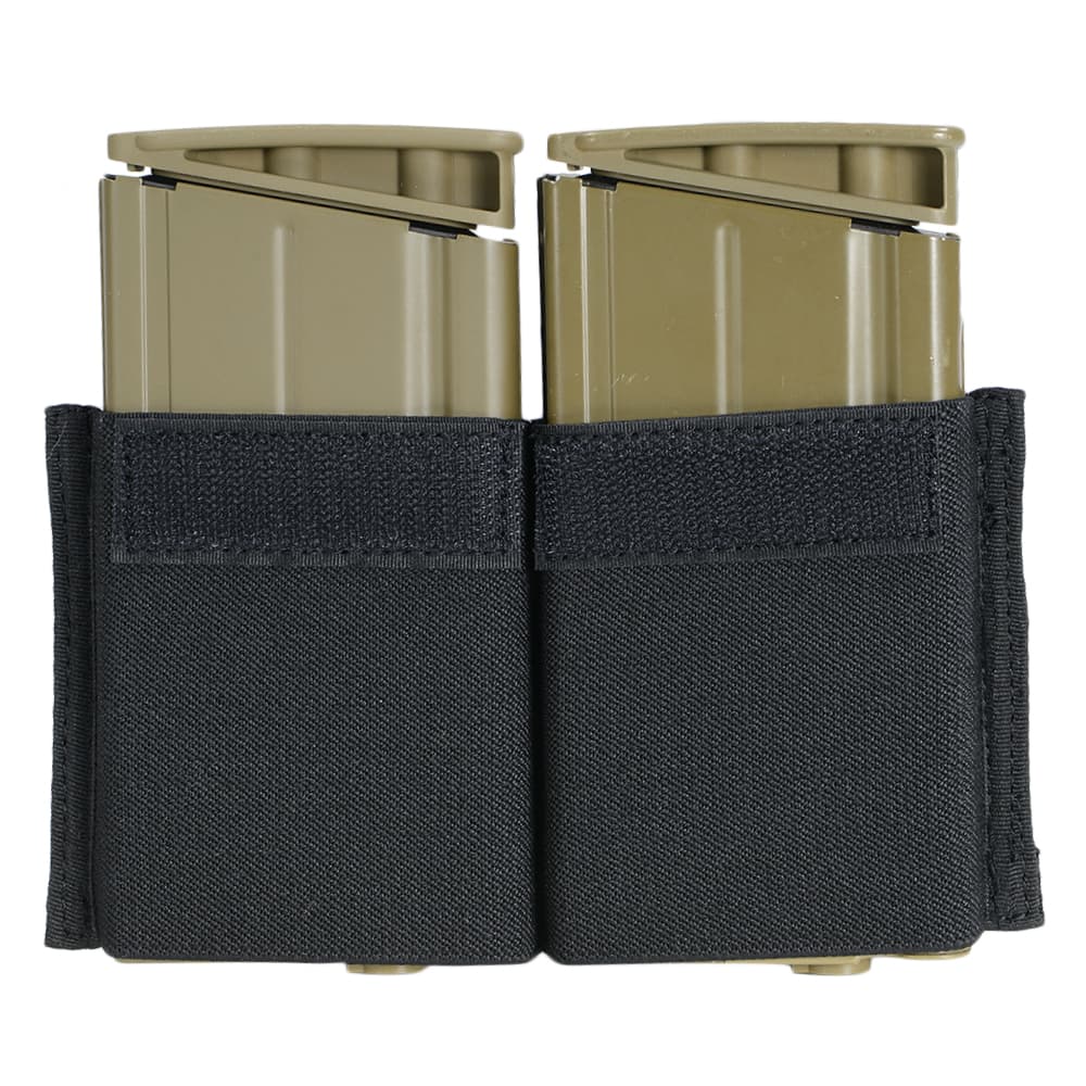 REPSGEAR ライフルマガジンインサート M14/SCAR-H用 2本収納 PTOT11BK レプズギア エラスティック ゴム 7.62mm マガジンポーチ マグポーチ ライフルマグポーチ ライフルマガジンポーチ サバゲーポーチ チェストリグ プレートキャリア ライフルマガジンケース