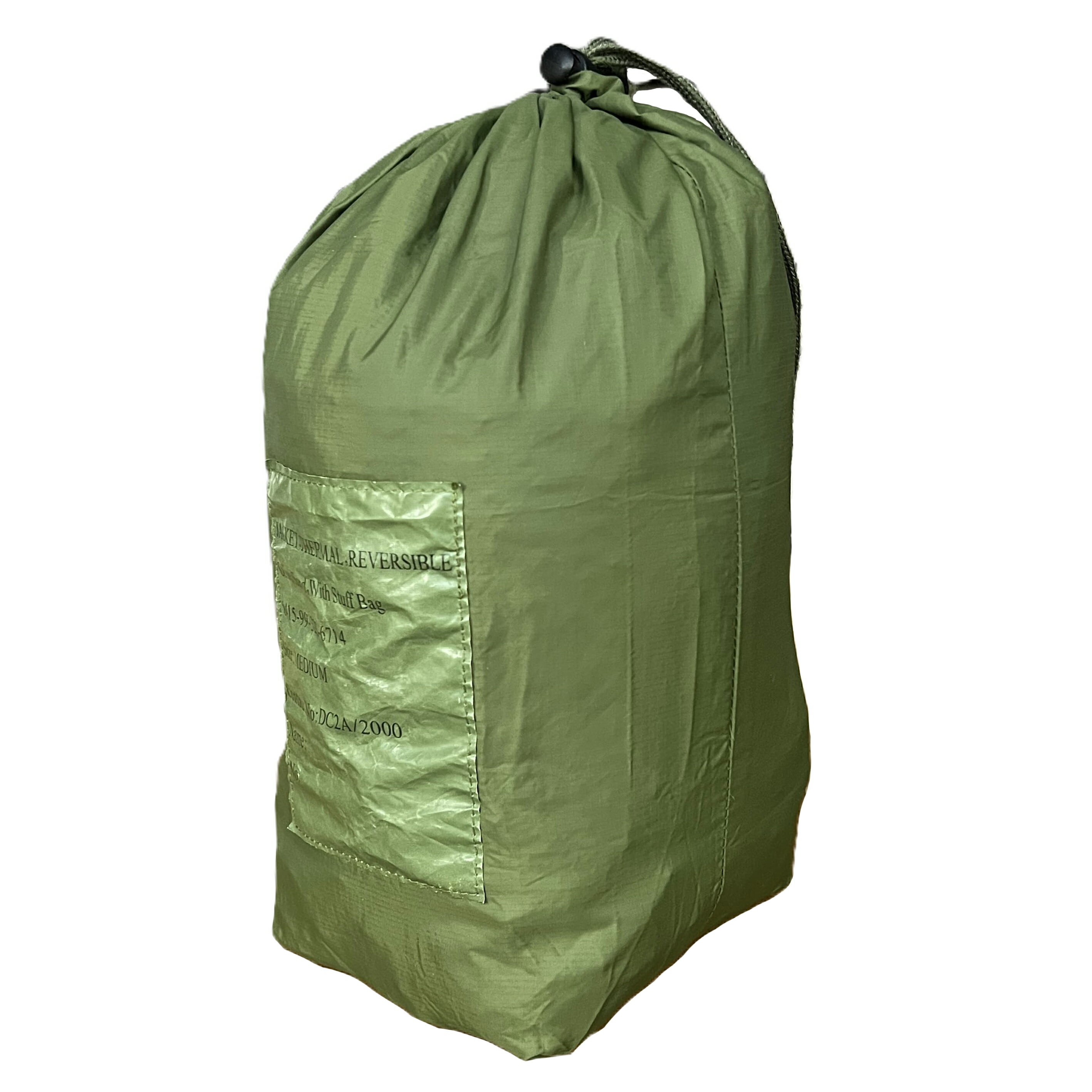 イギリス軍放出品 スタッフバッグ 収納袋 サーマルリバーシブルジャケット・パンツ用 OD [ 可 / 4 ] ランドリー袋 ランドリーケース 洗濯物入れ 洗濯袋 洗濯用袋 洗濯バッグ ランドリーポーチ 脱衣袋 衣類収納バッグ イギリス軍サープラス イギリス軍実物