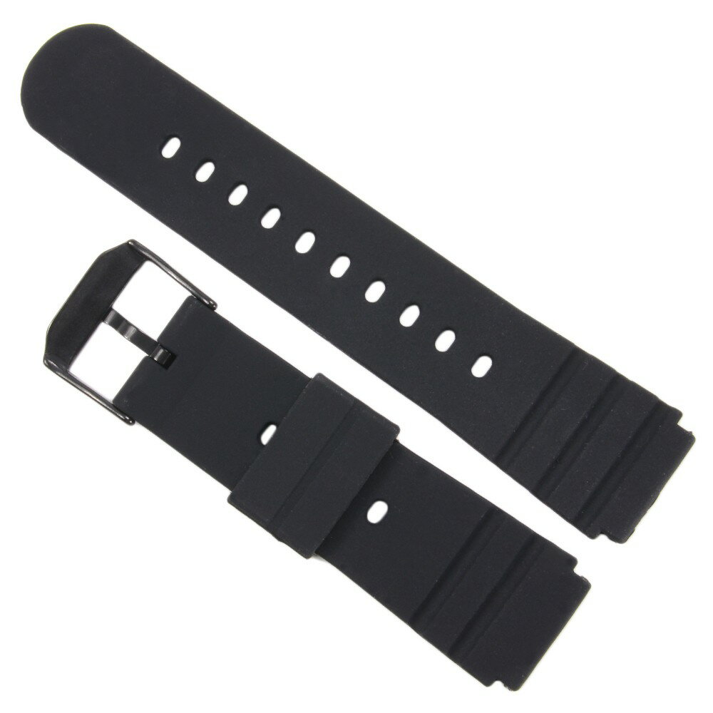 腕時計用 交換ベルト ルミノックス互換 3000ダイブシリーズ対応 ラバー [ ブラック ] LUMINOX ゴム 防水性 時計用ベルト 時計用バンド 時計用交換ベルト 時計用交換バンド 無地 マットブラック 交換用ベルト 交換用時計ベルト 交換用ウォッチベルト 時計部品 時計パーツ