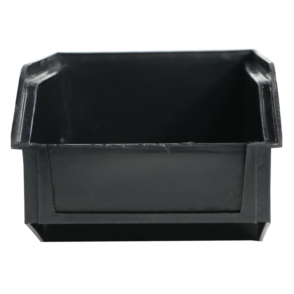 パーツボックス 収納ケース パーツトレー 小型コンテナ ブラック 収納箱 アイテムコンテナ かご 籠 カゴ ストッカー 収納ボックス 保管 作業場 小物入れ 容器 物入れ BOX 3