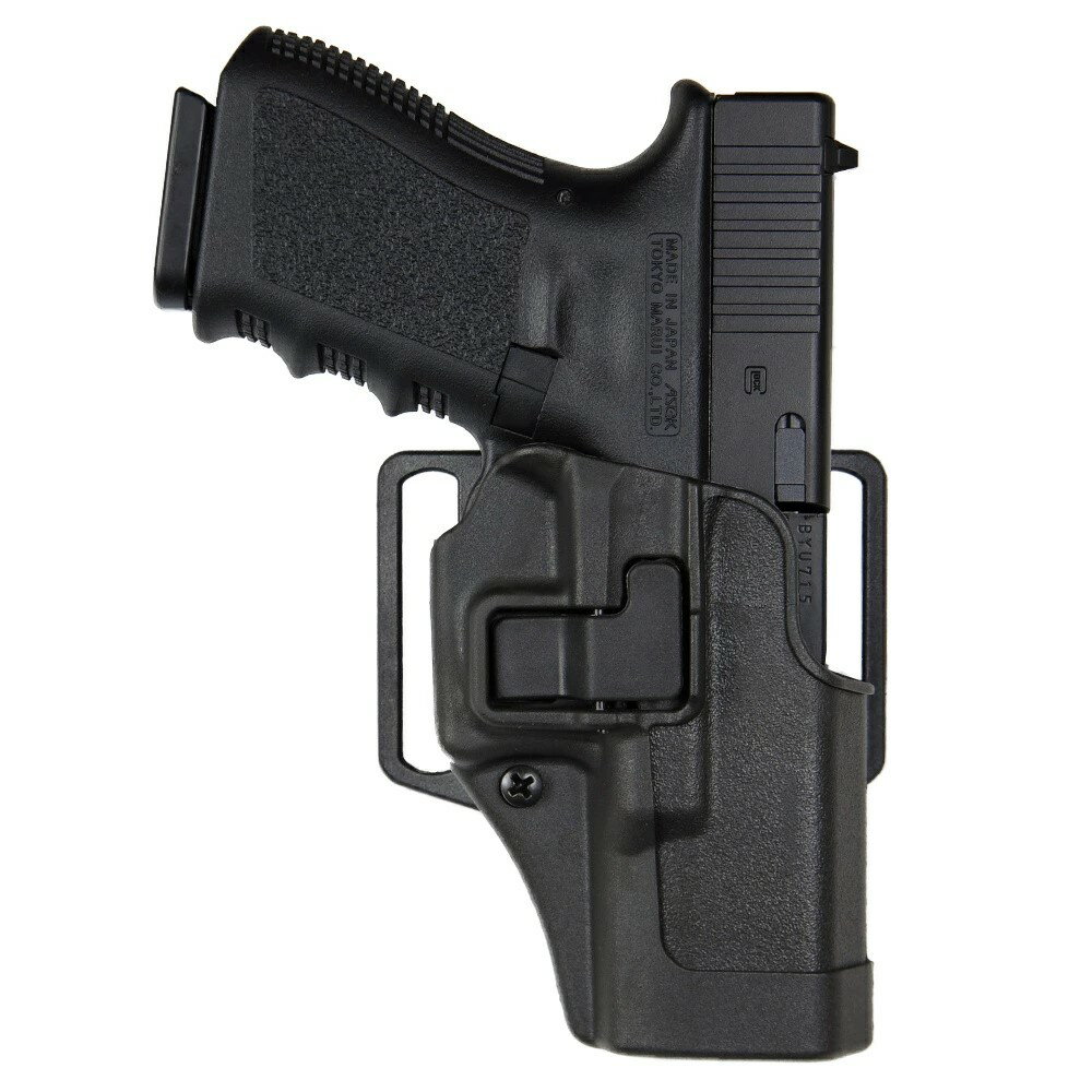 BLACKHAWK Serpa CQCホルスター GLOCK 19/23用 コンパクト ブラック ブラックホーク 実物 セルパ グロック ピストルホルスター サバゲー サバゲー装備 ハンドガン 装備品 CQBホルスター 近接格闘 拳銃嚢 ベルトホルスター ヒップホルスター