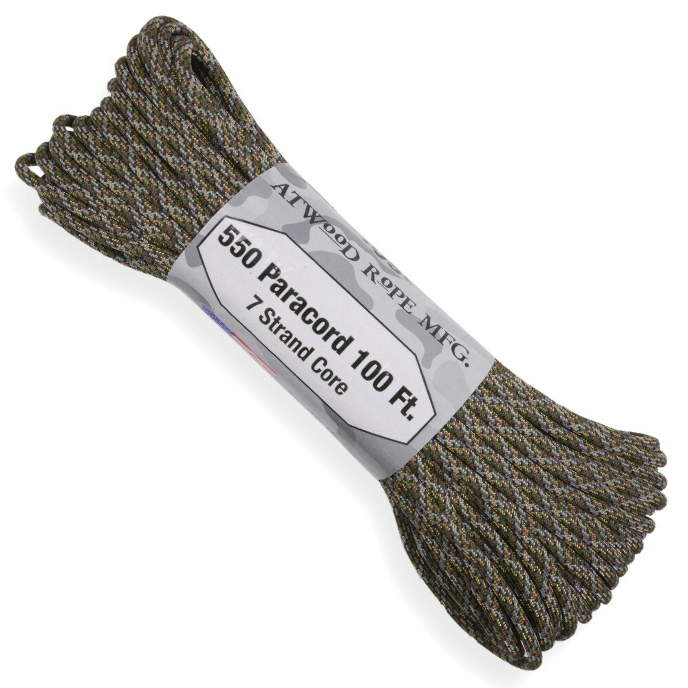 ATWOOD ROPE 550パラコード タイプ3 インフィルトレイト アトウッドロープ ARM Infiltrate 迷彩 ロープ パラシュートコード 綱 靴紐 靴ひも シューレース 防災 550コード ナイロンコード 紐 ひも その1