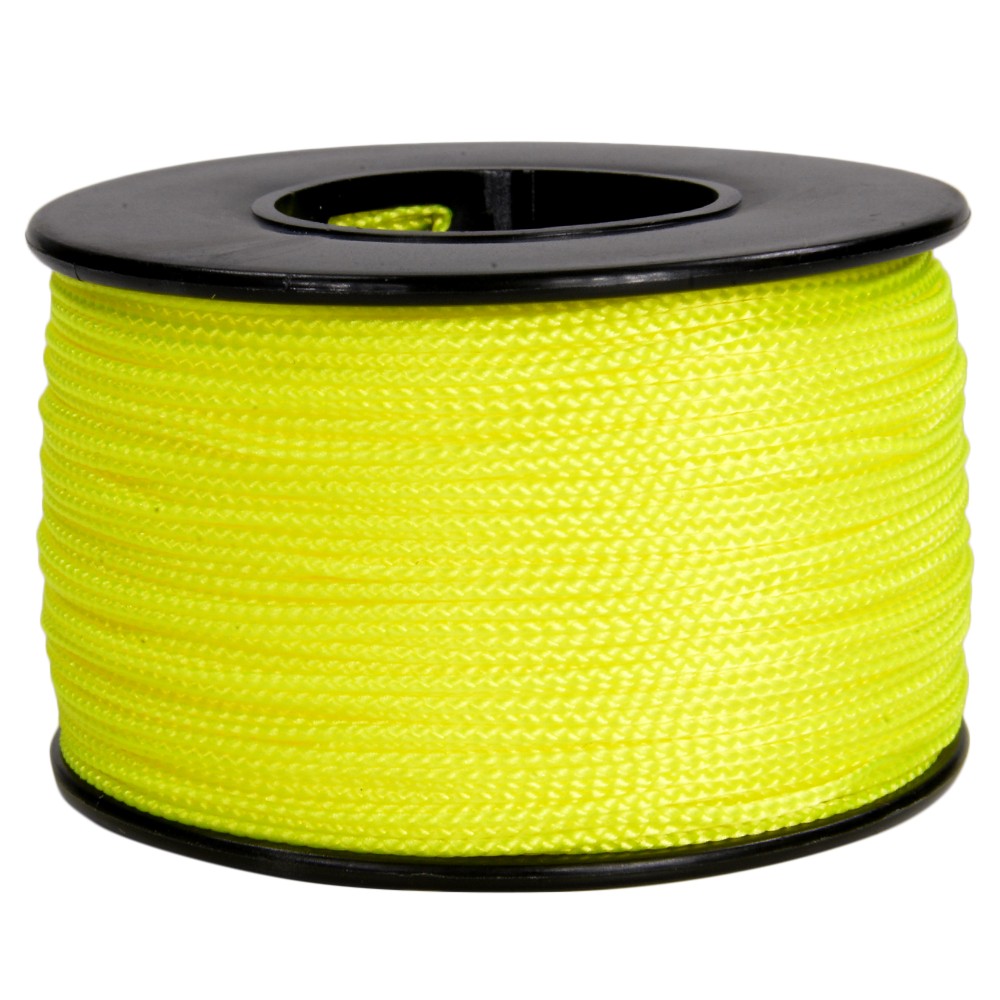 ATWOOD ROPE ナノコード 0.75mm ネオンイエロー アトウッドロープ ARM Nano cord Neon Yellow 蛍光 黄色 紐 災害 緊急 極細 ナイロン ポリエステル ナイロンコード ひも 糸 いと