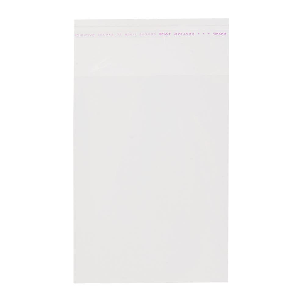 OPP袋 テープ付 100枚入り 幅12cm クリアパック 店舗用品 [ 12×20cm ] 透明 のり留め 業務用 ポリ袋 収納袋