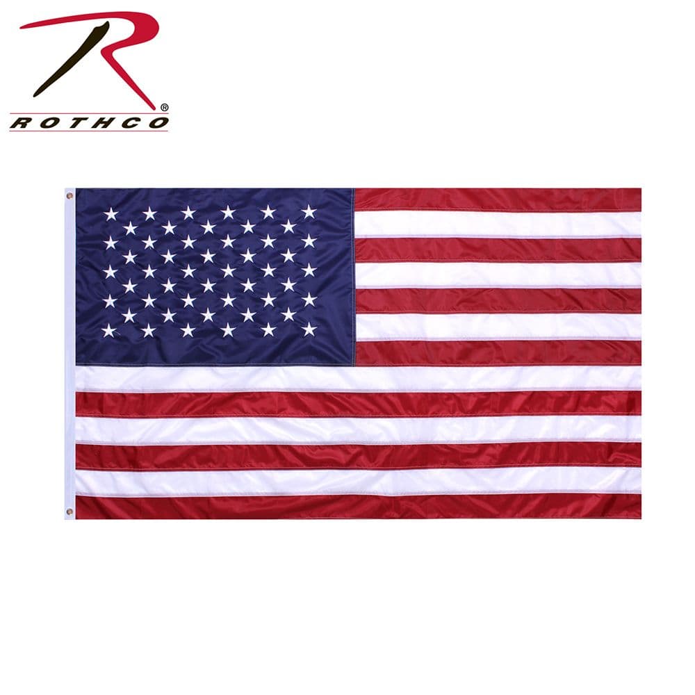 Rothco デラックスUSフラッグ 星条旗 [ 5×8ft ] ロスコ アメリカ アメリカ国旗 大判 Flag 雑貨 運動会 スポーツ観戦 タペストリー 旗 布 インテリア雑貨 壁掛けインテリア