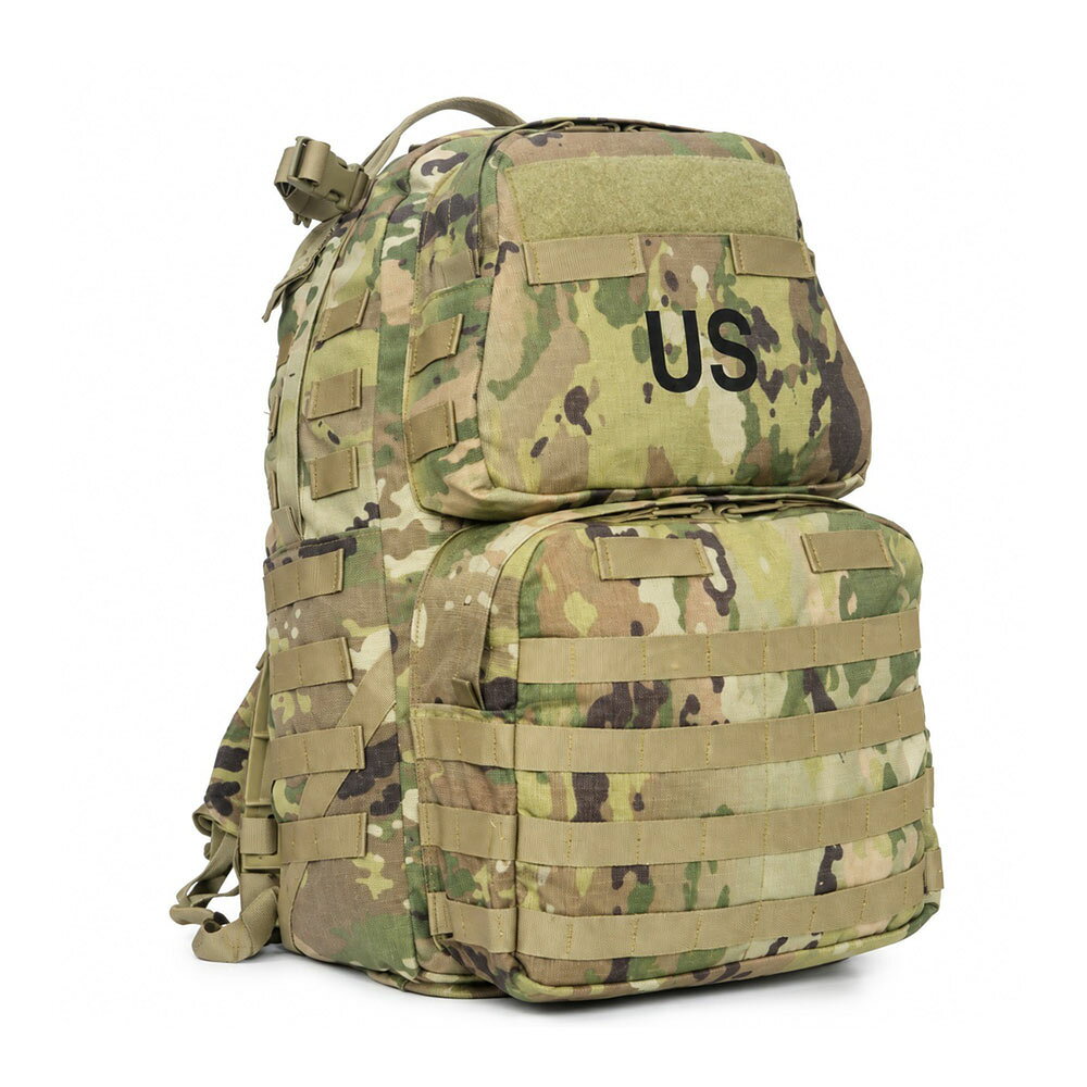 アメリカ軍放出品 Rucksack 1000Dコーデュラ重装備も快適に運ぶ、ミディアムサイズのバックパック■軍放出品のご購入を検討されているお客様へ。ご購入前に必ず下記の説明文、注意文を最後までご一読いただきますようお願い致します。アメリカ軍から放出されたバックパック、MOLLE II MEDIUM PACK（モール2 ミディアムパック）です。1日から3日の活動に最適な容量約50Lのバックパックで、キャンプや防災用バッグ、ミリタリー装備として使用できます。耐久性と耐水性に優れた1000D CORDURAナイロンを使用し、U字型のポリマーフレーム、調整可能なヒップベルトによって重い荷物を安定して運搬することができます。ショルダーストラップにはITW NEXUSのクイックリリースバックルが備わっており、緊急時には瞬時に着脱可能です。■メイン収納部ハイドレーションを収納可能な大型のポケットが1つ、中型のポケットが2つと無線機収納用のベルトが備わっています。またバックパック上部には、ハイドレーションのチューブや無線機のアンテナなどを出すための取り出し口がついており、ベルクロで開閉可能です。■サブ収納部バックパック正面には中型の収納部が上下に2つ備わっています。内部にはポケットがあるので荷物をしっかりと整理することができ、下側の収納部にはMOLLEに対応するポーチを装着することが可能です。下記をお読みになり、ご納得いただけるお客様のみ、ご購入下さい。軍放出品（ミリタリーサープラス）は状態によって、下記の分類をしています。1，デッドストック　「新古品・未使用品（ほぼ新品）」2，良い　「キズや使用感があまり見られない。」3，可　「使用感があり、小さな傷等がある。」4，難あり　「比較的大きな傷、汚れがある。」5,破損あり 「破損はあるものの、補修や部品交換により使用可能な状態。」6,ジャンク品「破損があり、補修による使用が困難な状態 （部品取り用）。」※製造年代、色合い、その他、ご指定できません。※ご購入後に商品の状態に関するお問合わせはお受けできません。※ご購入後に返品、交換をご希望の場合、発生する送料はお客様のご負担になります。※製品の仕様、外観はメーカーより予告なく変更されますので、気になる点や、詳細はメールで別途お問合わせください。PC・モニタの環境で色が実物と多少異なる場合があります。布製品などは個体差があり、寸法に誤差が多少ありますので、ご了承くださいませ。バックパックの詳細※フレームとショルダーストラップが取り外した状態で収納部に入っている場合がございます。サイズ約W38cm × D32cm × H56cm（外寸）重量約2.6kg素材1000デニールナイロン容量50LNSN8415-01-585-1512 8465-01-641-6353生産国アメリカ他のバリエーションはこちら[ 可 ][ 難あり ][ 破損あり ][ 良い ]世界各国の軍隊で使用されていた服やポーチなどの装備、備品を民間に放出した商品になります。世界各国の軍隊のマークや紋章が入っており、普段見かけない商品ばかり。実際に使用されていたからこそユーズド感満載で、本格派ミリタリーマニアにはたまらない一品。[軍放出品/軍放出品 軍払下げ品 ミリタリーサープラス Military Surplus]軍放出品の商品一覧[2691][d00012112218326910000][2488][d01362476292024880000][00GUN] 容量60L以下 〜60L 容量60L以内 容量60Lまで 米軍サープラス 米軍実物 米軍払い下げ品 アメリカ軍 アーミー バックバッグ バックバック リュックサック ナップサック デイバッグ 背嚢 登山用ザック タクティカル ミリタリーサープラス 払い下げ 軍事物資 軍用品 軍需資材 実物 本物 レプマート repmart 激安通販 激安販売サバゲー装備 ＞ ミリタリーバッグ ＞ バックパック ＞ 〜60Lのバックパック軍モノ・輸入雑貨 ＞ 軍放出品 ＞ 北米の軍放出品 ＞ 米軍放出品取り扱いブランド ＞ 《カ》行 ＞ 《ク》で始まるブランド ＞ 軍放出品新着アイテム ＞ 新着アイテム 2026年 ＞ 10月 新入荷[アメリカ軍放出品]【米軍放出品 バックパック MOLLE II ミディアムパック 50L OCP迷彩 [ 可 ]】■軍放出品のご購入を検討されているお客様へ。ご購入前に必ず下記の説明文、注意文を最後までご一読いただきますようお願い致します。アメリカ軍から放出されたバックパック、MOLLE II MEDIUM PACK（モール2 ミディアムパック）です。1日から3日の活動に最適な容量約50Lのバックパックで、キャンプや防災用バッグ、ミリタリー装備として使用できます。耐久性と耐水性に優れた1000D CORDURAナイロンを使用し、U字型のポリマーフレーム、調整可能なヒップベルトによって重い荷物を安定して運搬することができます。ショルダーストラップにはITW NEXUSのクイックリリースバックルが備わっており、緊急時には瞬時に着脱可能です。■メイン収納部ハイドレーションを収納可能な大型のポケットが1つ、中型のポケットが2つと無線機収納用のベルトが備わっています。またバックパック上部には、ハイドレーションのチューブや無線機のアンテナなどを出すための取り出し口がついており、ベルクロで開閉可能です。■サブ収納部バックパック正面には中型の収納部が上下に2つ備わっています。内部にはポケットがあるので荷物をしっかりと整理することができ、下側の収納部にはMOLLEに対応するポーチを装着することが可能です。下記をお読みになり、ご納得いただけるお客様のみ、ご購入下さい。軍放出品（ミリタリーサープラス）は状態によって、下記の分類をしています。1，デッドストック　「新古品・未使用品（ほぼ新品）」2，良い　「キズや使用感があまり見られない。」3，可　「使用感があり、小さな傷等がある。」4，難あり　「比較的大きな傷、汚れがある。」5,破損あり 「破損はあるものの、補修や部品交換により使用可能な状態。」6,ジャンク品「破損があり、補修による使用が困難な状態 （部品取り用）。」※製造年代、色合い、その他、ご指定できません。※ご購入後に商品の状態に関するお問合わせはお受けできません。※ご購入後に返品、交換をご希望の場合、発生する送料はお客様のご負担になります。サバゲー装備 ＞ ミリタリーバッグ ＞ バックパック ＞ 〜60Lのバックパック軍モノ・輸入雑貨 ＞ 軍放出品 ＞ 北米の軍放出品 ＞ 米軍放出品取り扱いブランド ＞ 《カ》行 ＞ 《ク》で始まるブランド ＞ 軍放出品新着アイテム ＞ 新着アイテム 2026年 ＞ 10月 新入荷米軍放出品 バックパック MOLLE II アサルトパック コヨーテアメリカ軍放出品 バックパック USMCパック FILBE装備 フレーム/ストラップ無し米軍放出品 バックパックフレーム MOLLE II Rucksack用 Gen4米軍放出品 バックパックフレーム Molle II Rucksack用 Gen2&nbsp;