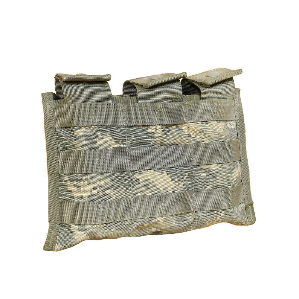 米軍放出品 ライフルマガジンポーチ MOLLE II M4/AR15 3本収納 ACU/UCP迷彩  プレートキャリア用 プレキャリ 付属品 オプション 付帯品 交換部品 スペアパーツ ライフルマガジンケース ライフルマグポーチ ライフルマグケース 米軍サープラス 米軍実物