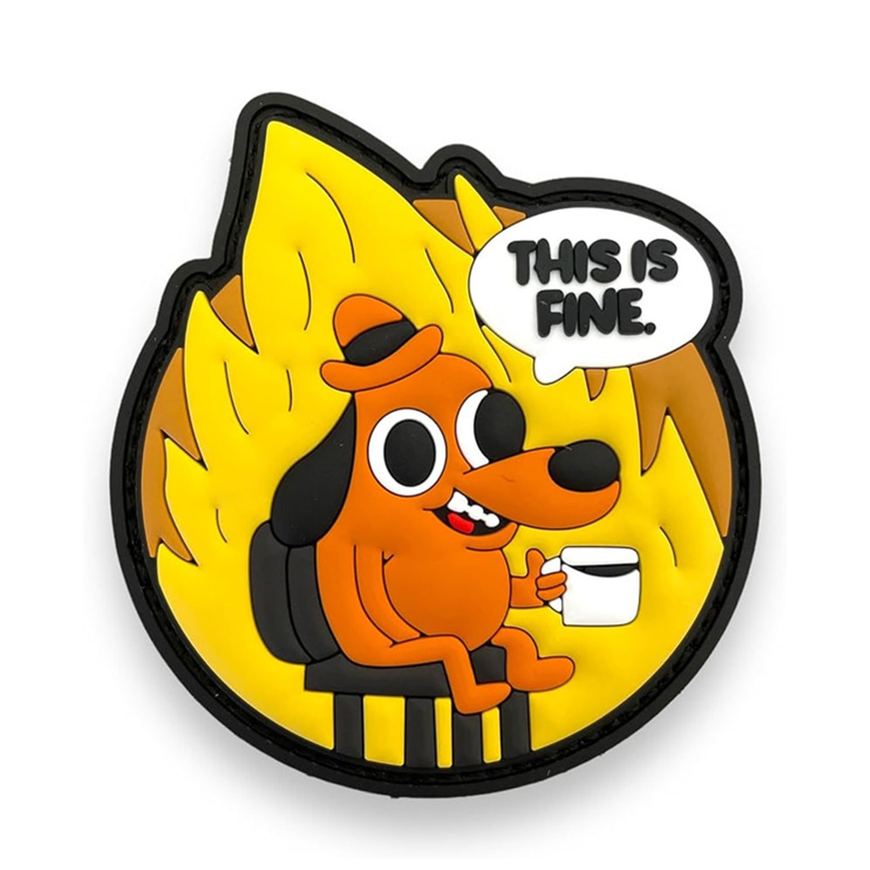 SHELLBACK TACTICAL ワッペン This is Fine ベルクロ SBT-P0012 パッチ 刺繍 エンブレム