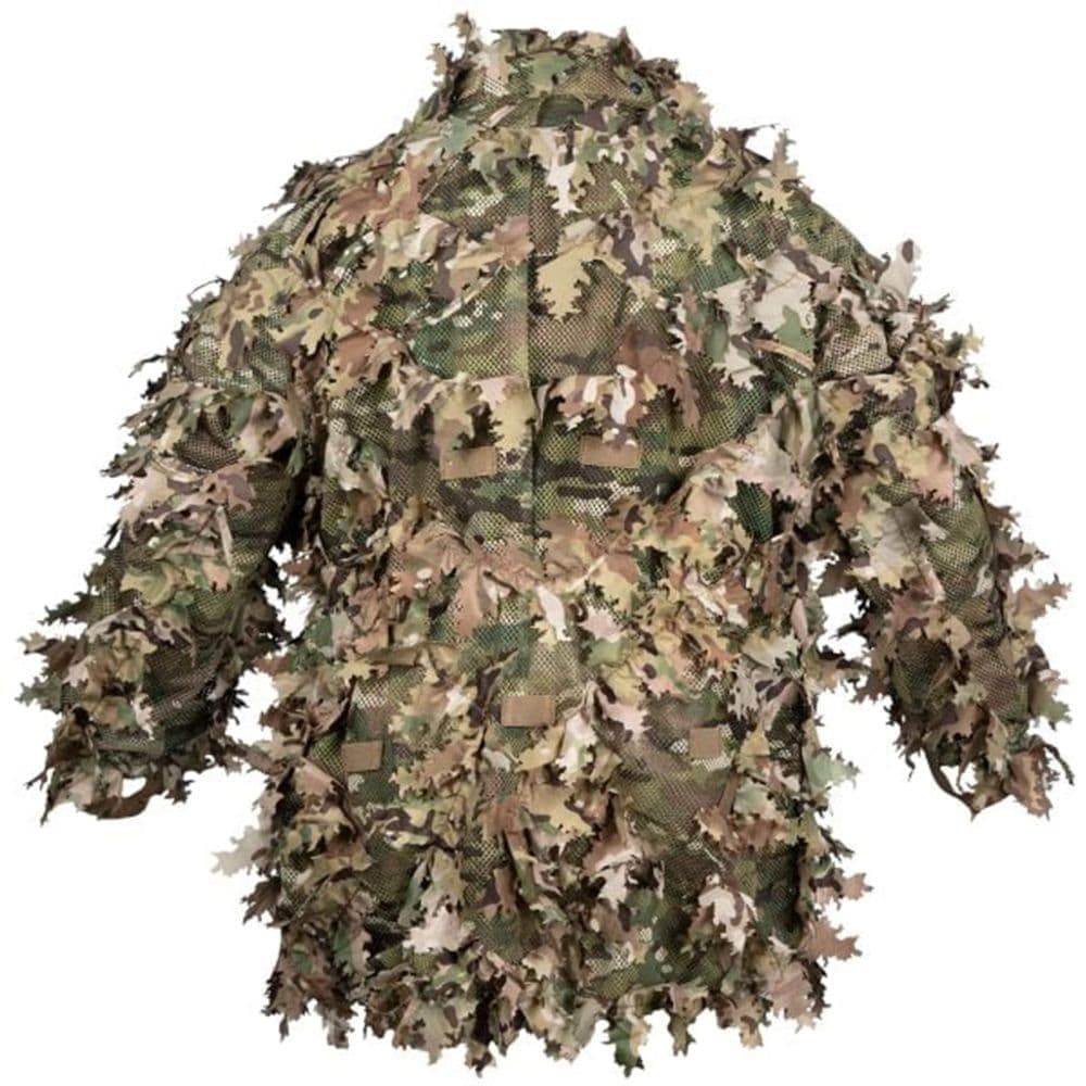 ミリタリーショップ レプマートのNOVRITSCH 3Dギリースーツ ジャケット Modular 3D Ghillie ハーフギリー前面着脱 T2 [ マルチカム ] 迷彩服 カモフラージュ服 カモフラ服 カモ服 擬態化スーツ 擬態スーツ カモフラージュスーツ カモフラスーツ カモスーツ スナイパースーツ サバイバルスーツ｜アングル2