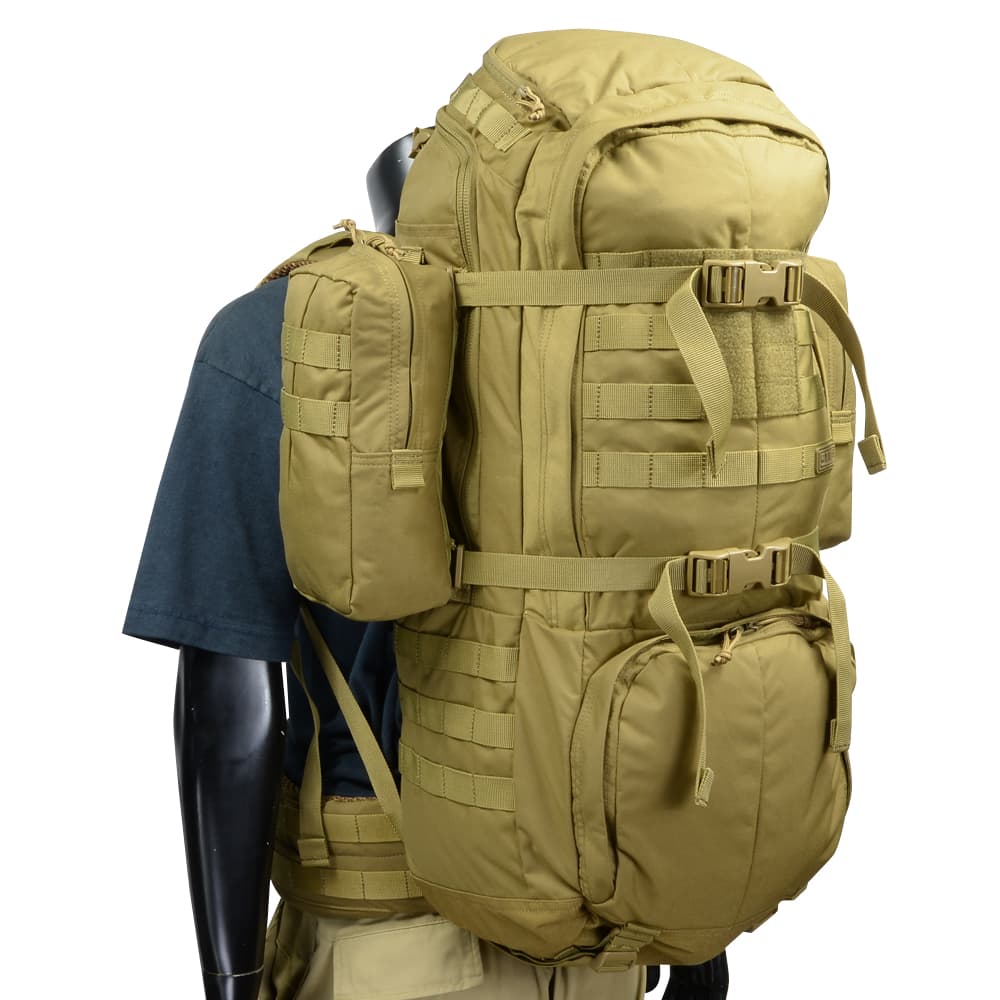 楽天ミリタリーショップ レプマート5.11 Tactical バックパック RUSH100 ラッシュ 容量60L [ カンガルー / L/XLサイズ ] 5.11タクティカル ファイブイレブン 大型バックパック ソロキャン アウトドアレジャー リュックサック デイパック ザック ナップサック デイバッグ 背嚢 かばん カバン