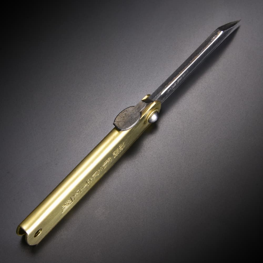 肥後守定 和式ナイフ 青紙割込 ポケットサイズ ホルダー付 [ ブラウン ] 肥後の守 ひごのかみ 永尾駒製作所 和風ナイフ 国産ナイフ アウトドアナイフ 小刀 本鍛造 刃物 日本製 国産刃物 和式刃物 フォールディングナイフ 折り畳みナイフ 折りたたみナイフ 折り畳み式ナイフ通販格安セール情報　楽天　通販