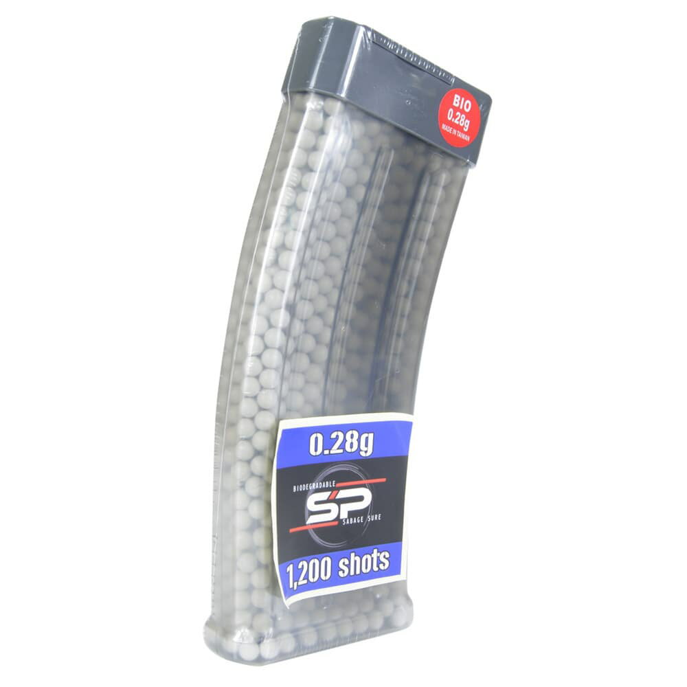 SP バイオBB弾 0.28g M4マガジン型 BBボトル仕様 1200発入り SABAGE PLEASURE バイオビービー弾 ライフ..