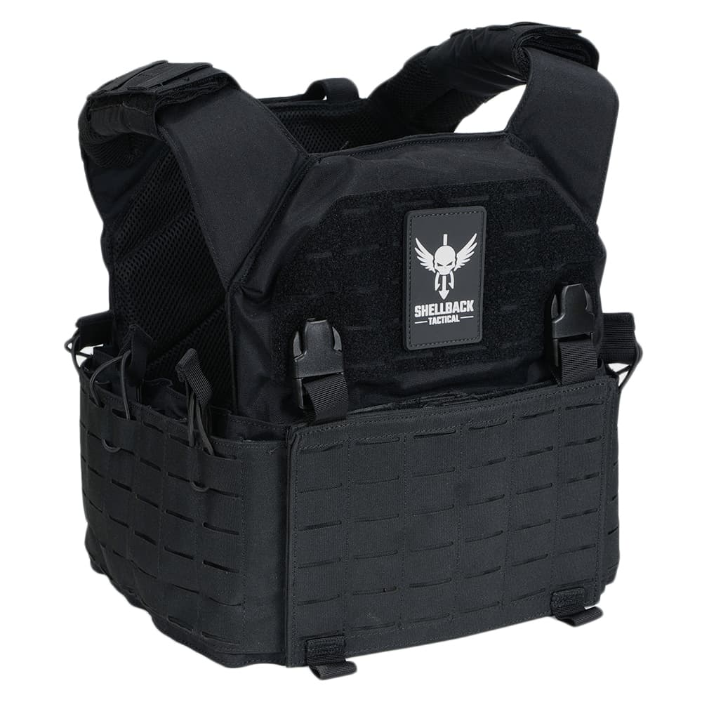 SHELLBACK TACTICAL ランページ 2.0 プレートキャリア レーザーカット仕様 [ ブラック ] シェルバックタクティカル Rampage Plate Carrier ボディアーマー SBT TAG T.A.G. Assault Gear プレキャリ LE装備 ポリス装備 保安官 POLICE プレートキャリアー(3)