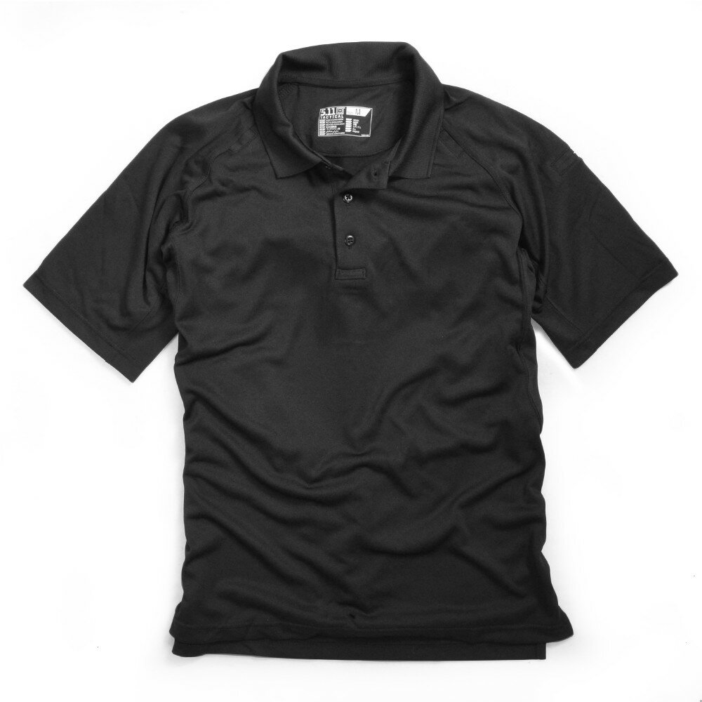 5.11タクティカル 半袖ポロシャツ 71049 [ ブラック / Mサイズ ] 5.11tactical メンズTシャツ Performance Short Sleeve Polo 半そで プリント デザイン スポーツ ミリタリーTシャツ ミリタリーシャツ 511 半袖シャツ 軍服 戦闘服 BDU シャツ ACU 半袖 アーミー コンバット