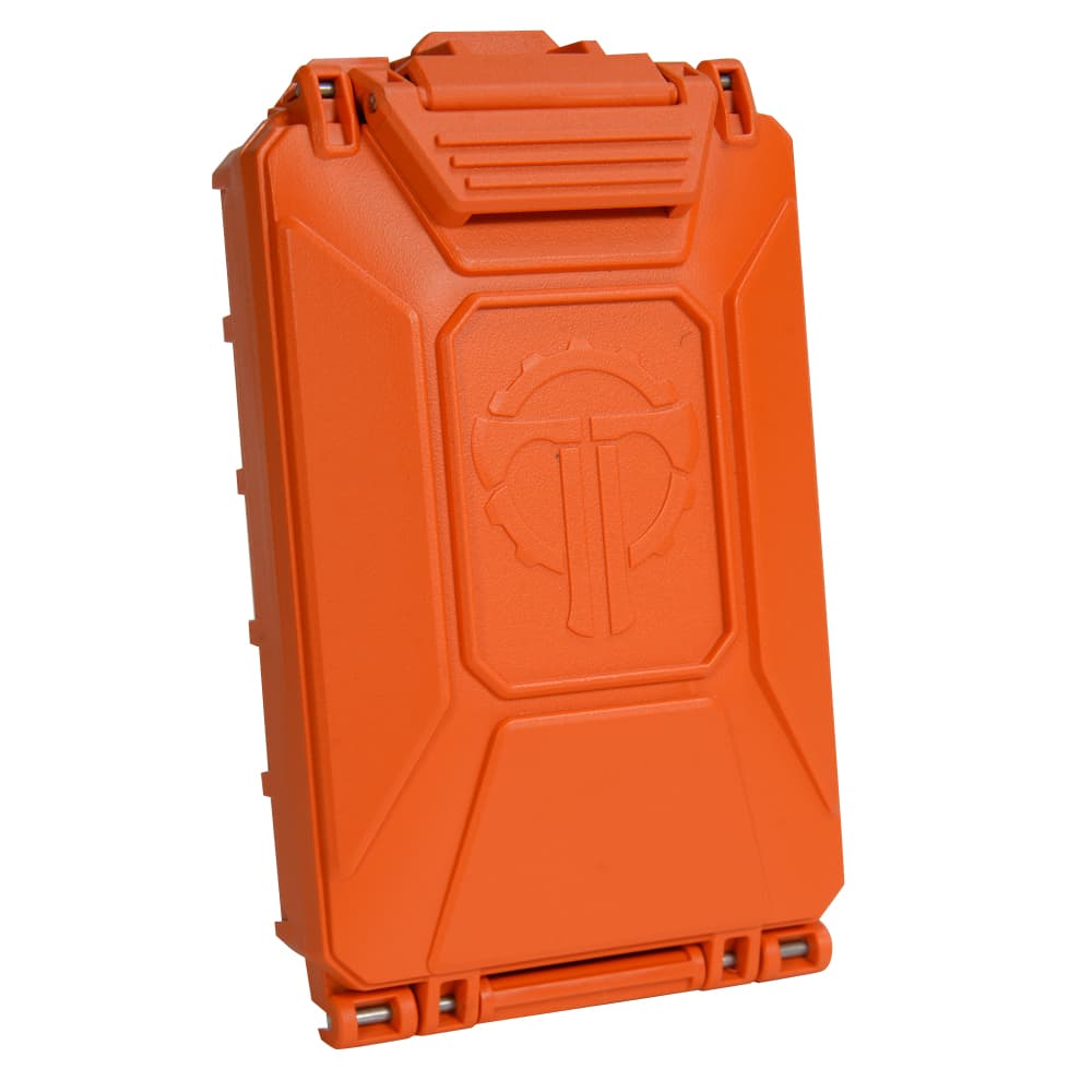 THYRM バッテリーケース CellVault-5M 防水 CR123/18650/18350/CR2032用 MOLLE対応 CV5M [ オレンジ ] サイリム セルボールト 電池ケース 電池収納ボックス 電池ボックス バッテリーボックス 防水ケース プラスチックケース 防水ボックス MOLLEシステム アウトドア