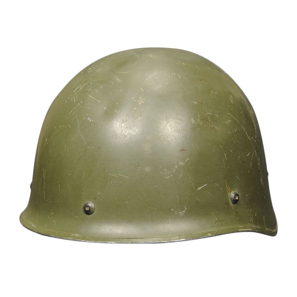 【中古】フランス軍放出 ヘルメット F1 スチール製 [ F1S1 ] 仏軍 スチールヘルメット ミリタリー チンストラップ あご紐付き 装備品 サバゲー ミリタリーヘルメット 戦闘用ヘルメット コンバットヘルメット 鉄帽 鉄鉢 テッパチ ミリタリーサープラス ミリタリーグッズ