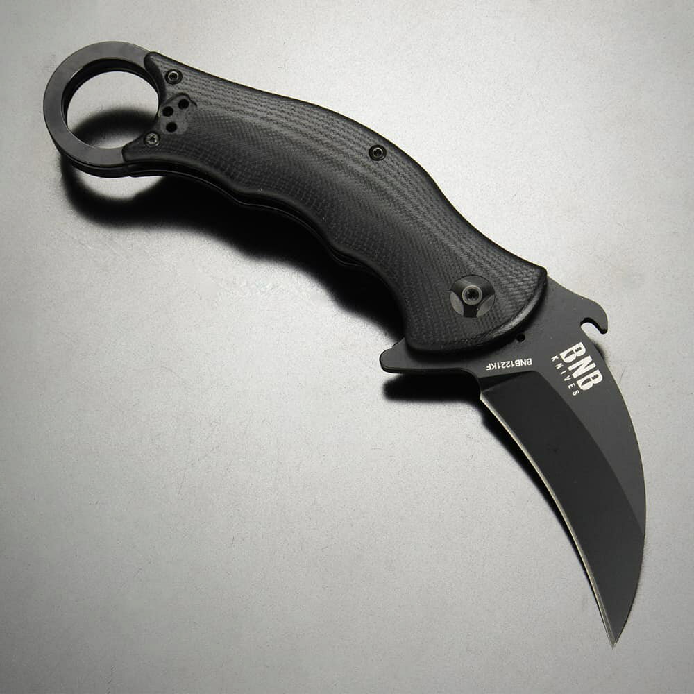 BNB KNIVES 折りたたみナイフ TACTICAL KARAMBIT FOLDER ライナーロック式 BNB1221KFM フォールディングナイフ 折り畳みナイフ 折り畳み式ナイフ 折りたたみ式ナイフ フォルダー 板ばねロック 折畳ナイフ 折畳みナイフ 折畳式ナイフ 折込ナイフ 折込みナイフ