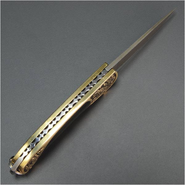 折りたたみナイフ 螺鈿 ダマスカス模様 [ Sサイズ ] らでん 折り畳みナイフ フォルダー フォールディングナイフ ホールディングナイフ 折り畳み式ナイフ 折りたたみ式ナイフ通販格安セール情報　楽天　通販