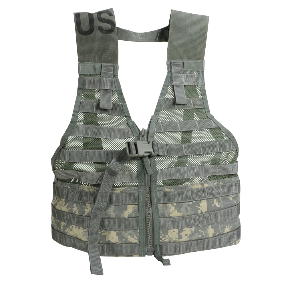 米軍放出品 タクティカルベスト MOLLE II Fighting Load Carrier ACU/UCP迷彩  US ARMY アメリカ陸軍 デジタル迷彩 モール ベスト アサルトベスト アーマーベスト ロードベアリングベスト サバゲー ポリス LE装備 警察 戦闘用 サバゲー用 サバイバルゲーム アーミー