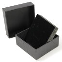 ギフトボックス 貼り箱 8×8×3.5cm アクセサリーケース ブラック / 100個セット プレゼントボックス ジュエリーBOX 厚紙 スポンジ付き ラッピング パッケージ 無地 収納