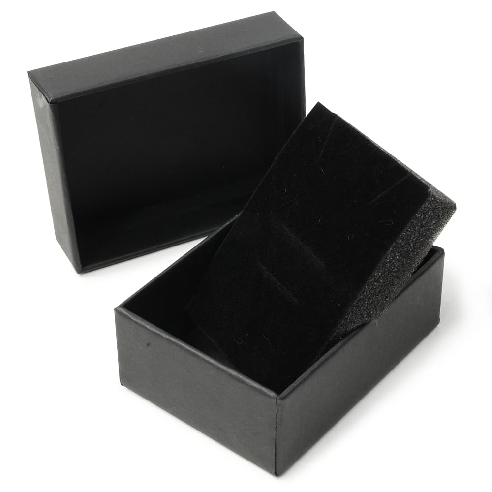 ギフトボックス 貼り箱 8.5×6.5×3cm アクセサリーケース [ ブラック / 100個セット...