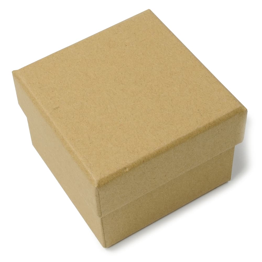 ギフトボックス 貼り箱 8×8×6cm アクセサリーケース [ ブラウン / 100個セット ] ...