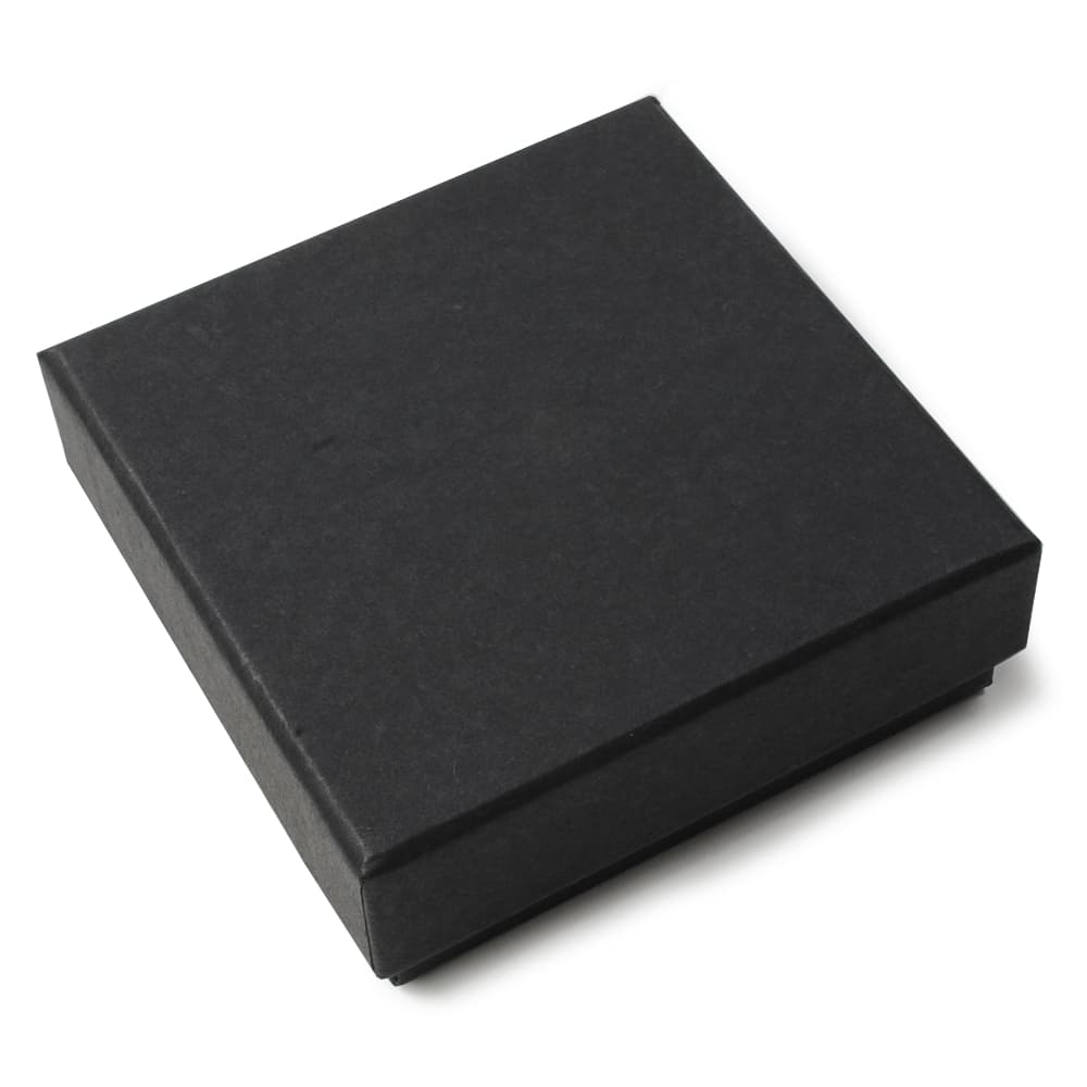 ギフトボックス 貼り箱 10×10×3.5cm アクセサリーケース [ ブラック / 10個セット ...