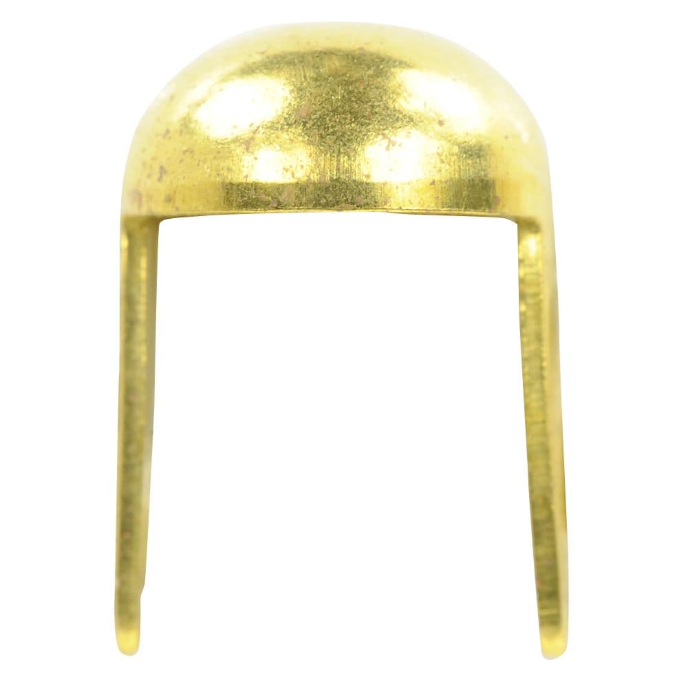 ラウンド型 スタッズ 2爪 ハンドクラフト材 直径8mm 高さ12mm ブラス [ 30個セット ] スタンダードリベット レザークラフト材 ハンドメイド スポッツ 手芸用品 丸型 ドーム型 レザークラフト資材 レザークラフト材料