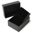 ギフトボックス 貼り箱 8.5×6.5×3cm アクセサリーケース ブラック / 50個セット プレゼントボックス ジュエリーBOX 厚紙 スポンジ付き ラッピング パッケージ 無地 収納