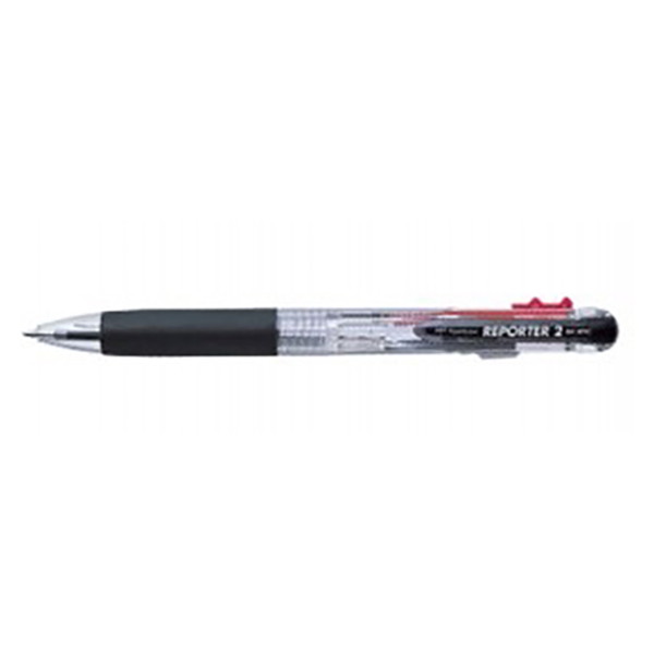 トンボ鉛筆 多色ボールペン 2色ボールペン リポーター2 透明 BC-WRC20