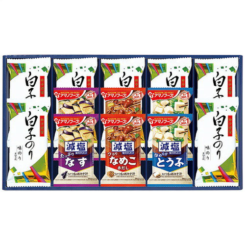 Dried Food - 【送料無料・包装無料・のし無料】エルスト 味之庵 アマノフーズ&白子味のり詰合せ 6393-40(A3)