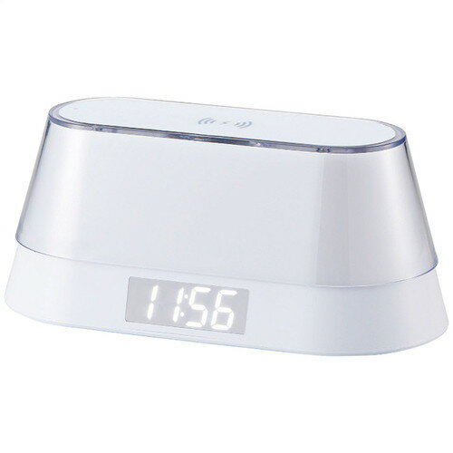 【送料無料・包装無料・のし無料】アイトック ワイヤレススピーカー・ワイヤレス充電クロック(ナイトライト付) 6194(B5)