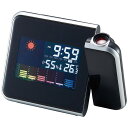 【ギフト包装・のし紙無料】アイトック プロジェクター機能付カラーウェザークロック 6186-23(B6)