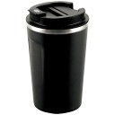 【ギフト包装・のし紙無料】カクセー パウダーコート ココカフェ蓋付真空二重タンブラー400ml(チャコール) CC-40C(B6)