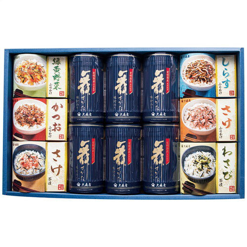 【お中元・送料無料】大森屋 卓上のり・お茶漬・ふりかけ詰合せ NTF-50G(中杉判) 御中元