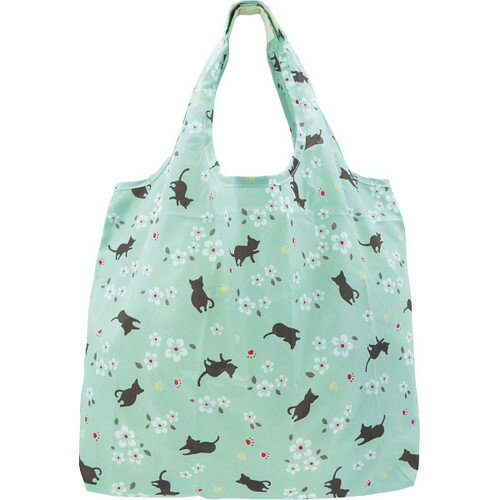 【ギフト包装・のし紙無料】くろちく ショッピング エコバッグ 子猫と小花 21804906S(A5)